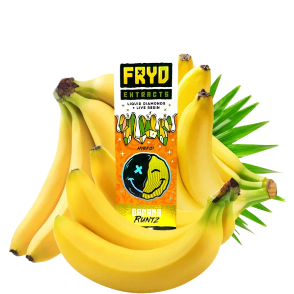 Fryd Banana Runtz 2g Disposable Vape – Sweet Banana Hybrid with Live Resin and Liquid Diamonds