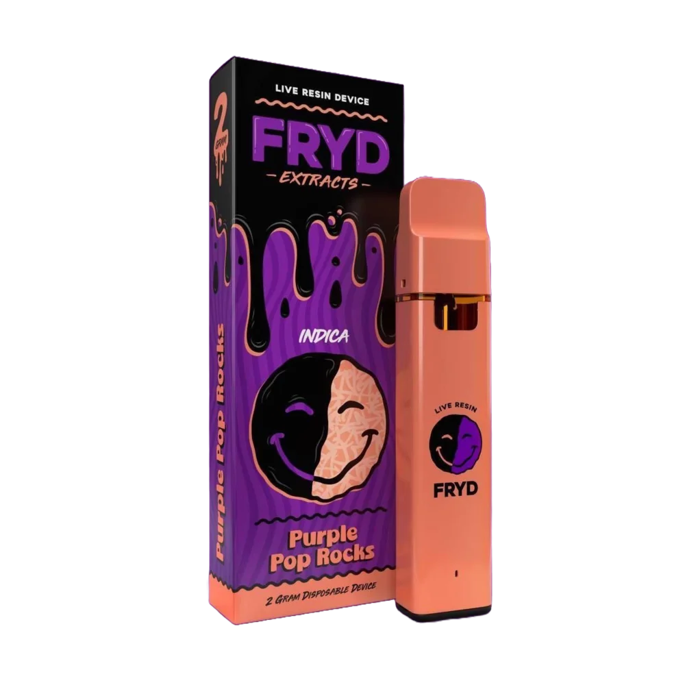 Fryd Purple Pop Rocks 2g Disposable Vape – Indica Live Resin with Candy Flavor Profile