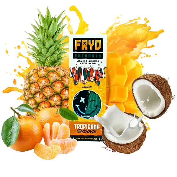 Fryd Tropicana Smoovie 2g Disposable Vape – Exotic Fruit Blend with Live Resin and Liquid Diamonds